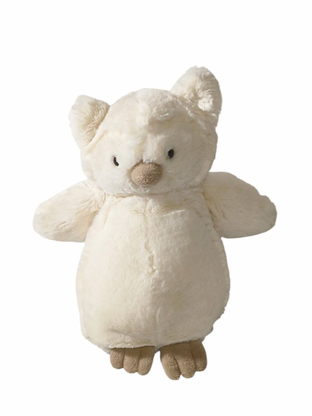 Jellycat Bashful Ivory Owl Stuffed BeanBag Plush Toy 9"